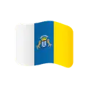 Flag: Canary Islands cartoon animated emoji