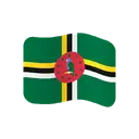 Flag: Dominica cartoon animated emoji