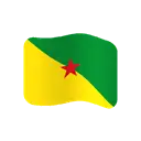 Flag: French Guiana cartoon animated emoji