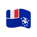 Flag: French Southern and Antarctic Lands cartoon animated emoji