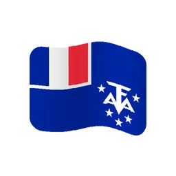 Flag: French Southern and Antarctic Lands animated emoji