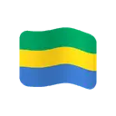 Flag: Gabon cartoon animated emoji