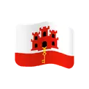Flag: Gibraltar cartoon animated emoji