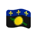 Flag: Guadeloupe cartoon animated emoji