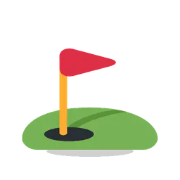 Flag in hole animated emoji