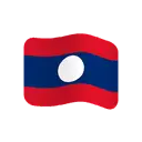 Flag: Laos cartoon animated emoji