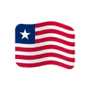 Flag: Liberia cartoon animated emoji
