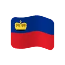 Flag: Liechtenstein cartoon animated emoji