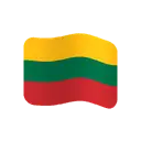 Flag: Lithuania cartoon animated emoji