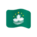Flag: Macao SAR China cartoon animated emoji