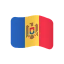 Flag: Moldova cartoon animated emoji