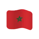 Flag: Morocco cartoon animated emoji