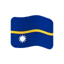 Flag: Nauru cartoon animated emoji