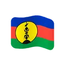 Flag: New Caledonia cartoon animated emoji