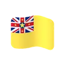 Flag: Niue cartoon animated emoji