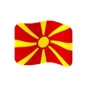 Flag: North Macedonia cartoon animated emoji