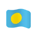 Flag: Palau cartoon animated emoji