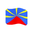 Flag: Réunion cartoon animated emoji