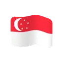 Flag: Singapore cartoon animated emoji