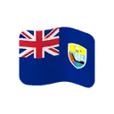 Flag: St. Helena, Ascension & Tristan da Cunha cartoon animated emoji