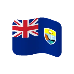 Flag: St. Helena, Ascension & Tristan da Cunha animated emoji