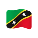 Flag: St. Kitts & Nevis cartoon animated emoji