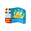 Flag: St. Pierre & Miquelon cartoon animated emoji