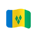 Flag: St. Vincent & Grenadines cartoon animated emoji