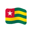 Flag: Togo cartoon animated emoji