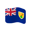 Flag: Turks & Caicos Islands cartoon animated emoji