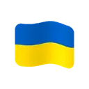 Flag: Ukraine cartoon animated emoji