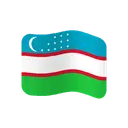 Flag: Uzbekistan cartoon animated emoji