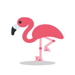 Flamingo animated emoji