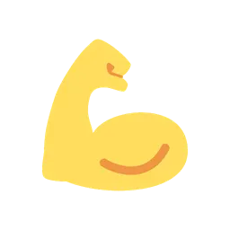 Flexed biceps animated emoji