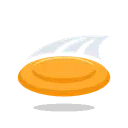 Flying disc cartoon animated emoji