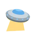 Flying saucer cartoon animated emoji