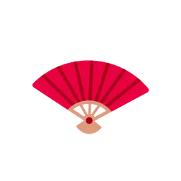 Folding hand fan animated emoji
