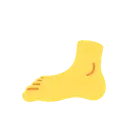 Foot cartoon animated emoji