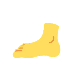 Foot animated emoji