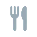 Fork and knife cartoon animated emoji