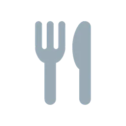 Fork and knife animated emoji