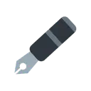 Fountain pen cartoon animated emoji