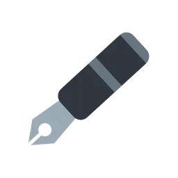 Fountain pen animated emoji