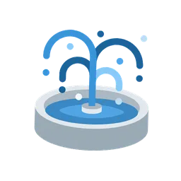 Fountain animated emoji