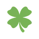 Four leaf clover cartoon animated emoji