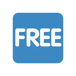 FREE button animated emoji