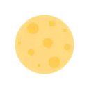 Full moon cartoon animated emoji
