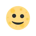 Full moon face cartoon animated emoji
