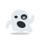 Ghost cartoon animated emoji