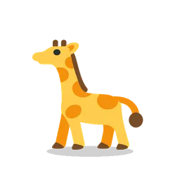 Giraffe animated emoji